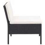 Salon de jardin meuble d'extérieur ensemble de mobilier 3 pièces avec coussins résine tressée noir 02_0016009