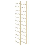 vidaXL Casier à vin mural pour 36 bouteilles Doré Fer