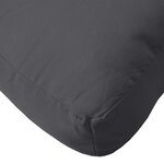 vidaXL Coussins de palette lot de 2 anthracite mélangé tissu