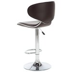 vidaXL Tabourets de bar 2 Pièces marron similicuir