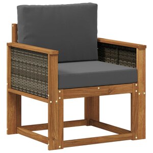 vidaXL Sofa de milieu extérieur Bois d'Acacia Massif Naturel