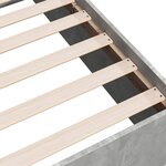 vidaXL Cadre de lit gris béton 90x200 cm bois d'ingénierie