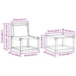 vidaXL Ensemble de canapés d'extérieur 4 pc Naturel et Crème