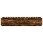 vidaXL Cadre de lit sans matelas chêne fumé 100x200 cm