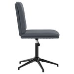 vidaXL Chaises à manger lot de 4 Gris foncé Velours