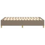 vidaXL Cadre de lit sans matelas taupe 120x200 cm tissu