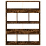 vidaXL Bibliothèque chêne fumé 100x33x125 5 cm bois d'ingénierie