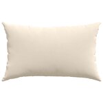 vidaXL Coussins de canapé 2 Pièces Beige 50 x 30 cm tissu