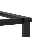vidaXL Pieds de table à manger cadre en O 120x60x73 cm acier