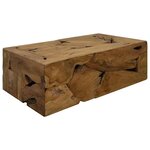 vidaXL Table basse 90x50x30 cm Teck véritable Marron