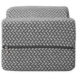 vidaXL Coussin pour genoux Gris 26 x 21 5 x 15 cm Polyester