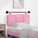 vidaXL Tête de lit suspendue Rose Tissu