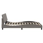 vidaXL Cadre de lit sans matelas taupe 140x200 cm tissu