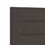 vidaXL Têtière LED Design Lignes Marron Foncé 90 cm Tissu