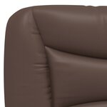 vidaXL Coussin de tête de lit Hvar marron 200 cm similicuir