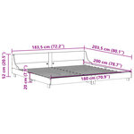 vidaXL Cadre de lit sans matelas 180x200 cm bois massif de pin
