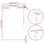 Store enrouleur occultant 100 x 175 cm gris