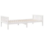 vidaXL Lit pour enfants sans matelas blanc 90x190cm bois de pin massif