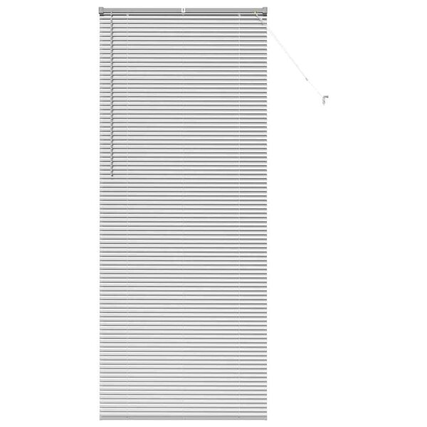 vidaXL Store de Fenêtre avec des rideaux Autre Argenté 90 x 220 cm Aluminium