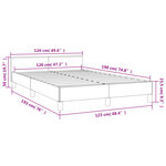 vidaXL Cadre de lit sans matelas bleu foncé 120x190 cm velours