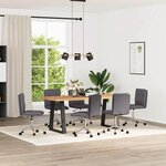 vidaXL Chaises à manger lot de 6 gris similicuir