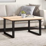 vidaXL Pieds de table basse cadre en O 70x60x43 cm acier
