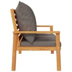 vidaXL Canapé de jardin 120 cm avec coussin bois d'acacia massif