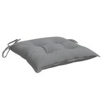 vidaXL Coussins de chaise lot de 4 gris 50x50x7 cm tissu oxford