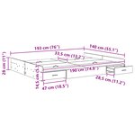 vidaXL Cadre de lit avec rangement avec tête de lit Blanc 140 x 190 cm