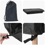 vidaXL Housse pour mobilier d'extérieur Noir 300 x 250 x 70 cm 210D