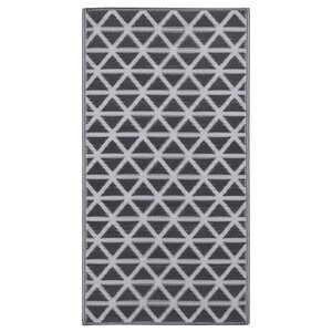 vidaXL Tapis d'extérieur ARAKIL Noir 80x150 cm PP