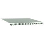 vidaXL Auvent rétractable électrique Vert et blanc 450 × 350 cm