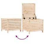 vidaXL Repose-pied de jardin 62x63 5x53 5 cm bois de pin massif