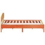 vidaXL Cadre de lit sans matelas cire marron 180x200cm bois pin massif