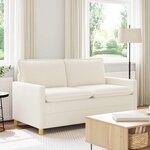vidaXL Canapé Crème 156 x 81 x 87 5 cm Tissu