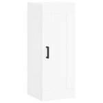 vidaXL Buffet haut Blanc 34 5x34x180 cm Bois d'ingénierie