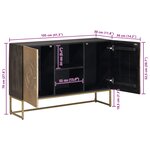 vidaXL Buffet Laiton 105 x 30 x 70 cm