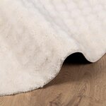vidaXL Tapis de surface Rond HUARTE Beige Ø 200 CM Polyester