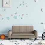 vidaXL Canapé pour enfants cappuccino 70x45x30 cm similicuir