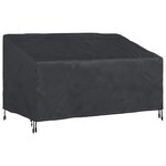 vidaXL Housse de banc de jardin Noir 160 x 100 x 61 / 89 cm Tissu 420D