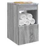 vidaXL Armoire de salle de bain Sonoma gris 30 x 41 x 50 cm