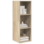 vidaXL Meuble TV mural Chêne sonoma 37x37x107 cm Bois d’ingénierie