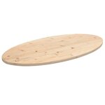vidaXL Dessus de table 90x45x2 5 cm bois de pin massif ovale