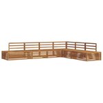vidaXL 7 pc Ensemble de canapés d'extérieur Bois d'Acacia Massif