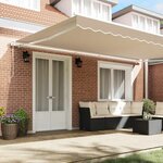 vidaXL Auvent rétractable électrique Beige 500 × 300 cm