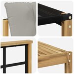 vidaXL Ensemble de canapés d'extérieur 8 pc Blanc et gris clair