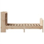 vidaXL Lit bibliothèque sans matelas 100x200 cm bois massif de pin