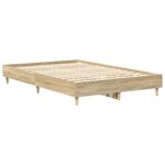 vidaXL Cadre de lit sans matelas chêne sonoma 140x190 cm