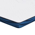 vidaXL Coussins de Matelas Blanc et Bleu 70 x 200 cm