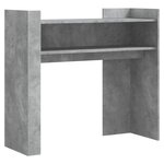 vidaXL Table console gris béton 100x35x90 cm bois d'ingénierie